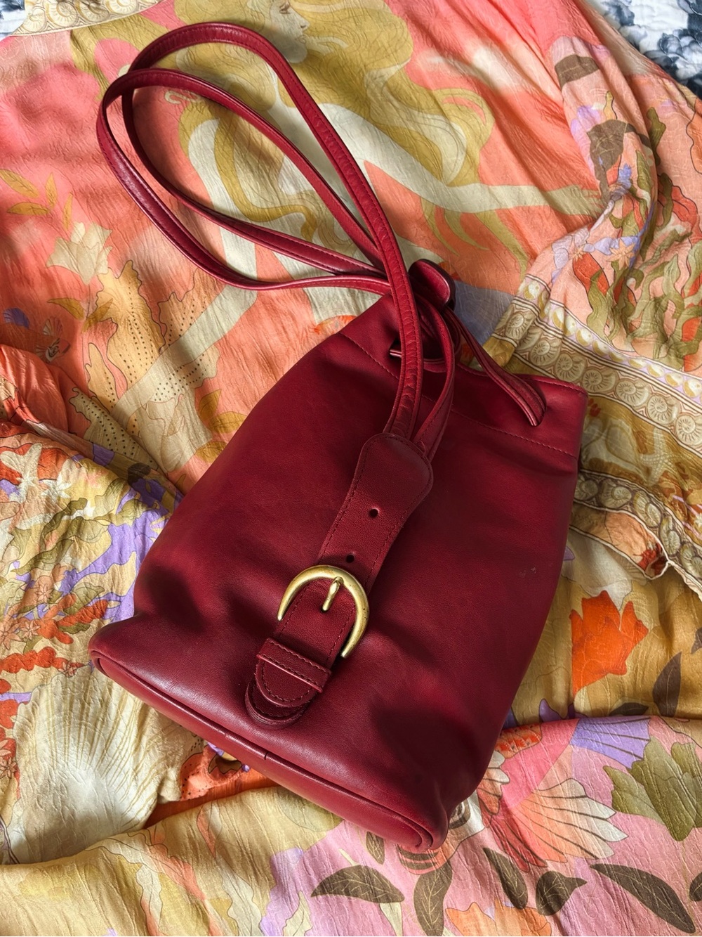 Coach Soho Cornelia Leather Backpack Crossbody Sling Bag, 4162, Vintage, Red - Picture 2 of 16